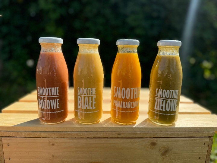 Mus owocowy smoothie mango banan pomarańcza 6x240ml przekąska bez cukru