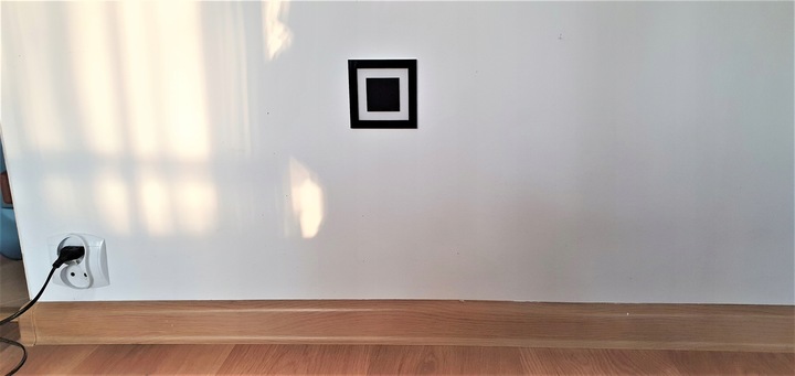 Lampka schodowa OPRAWA LED 230V oświetlenie schodowe 2W CZARNA ZIMNA 6000k