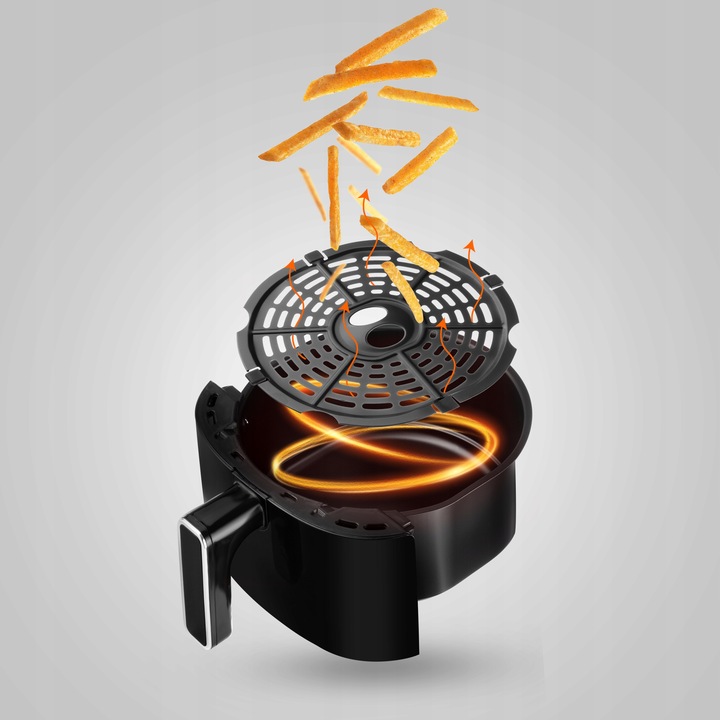 FRYTKOWNICA BEZTŁUSZCZOWA AIRFRYER GRILLOWANIE DUŻA NIEPRZYWIERAJĄCA