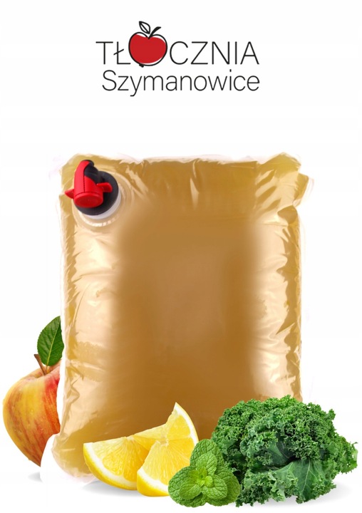 Sok Jabłko Jarmuż Cytryna Mięta Tłocznia Szymanowice 3l NFC Tłoczony