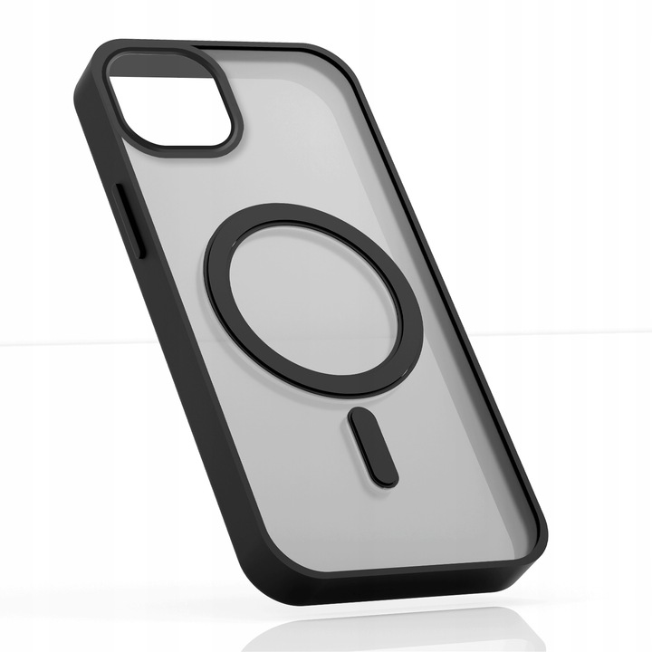 Etui Do Apple iPhone 14 Plus (Magsafe, Czarne Matowe, Wzmacniane) +Szkło 9h