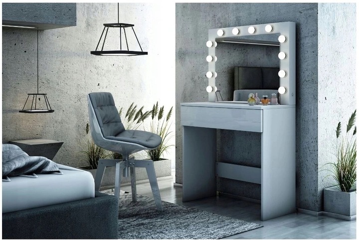 Toaletka do makijażu wizażu kosmetyczna z lustrem LED nowy model