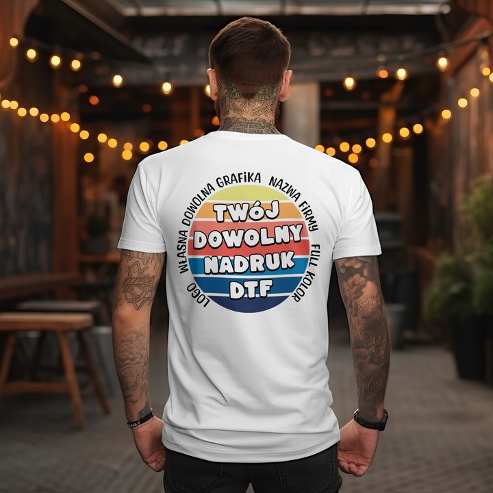 TSHIRT KOSZULKA FIRMOWA Z WŁASNYM NADRUKIEM LOGO ZDJĘCIE DOWOLNA GRAFIKA XL