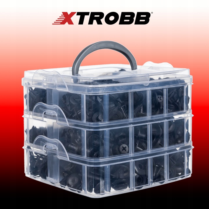 Zestaw Spinek Samochodowych Spinki do Auta Tapicerki Ściągacz Wyjmaki 626el