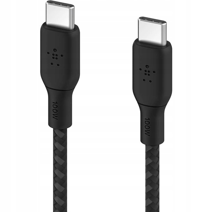 Belkin - Kabel Boost - USB-C do USB-C PD, 5A 100W, z oplotem nylonowym, 3 m