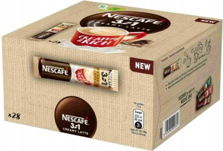 (x28) NESCAFE 3w1 Creamy Latte 15g