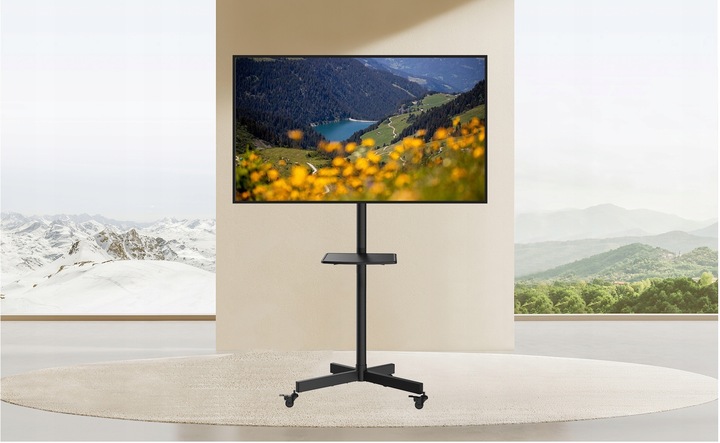 Stojak Podłogowy na telewizor TV 26-65 cali z półką Uniwersalny