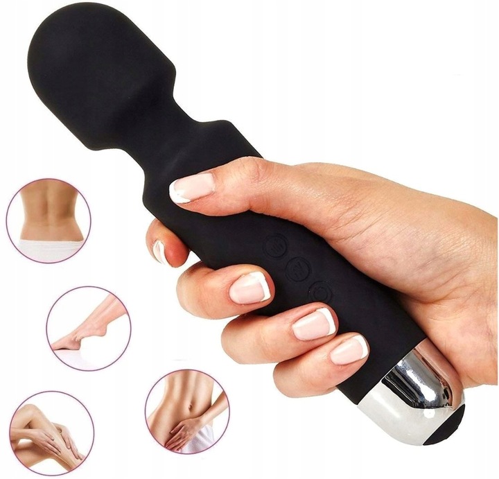 MASAŻER MIEJSC INTYMNYCH WIBRATOR DO ORGAZMÓW MAGIC WAND - 140 FUNKCJI