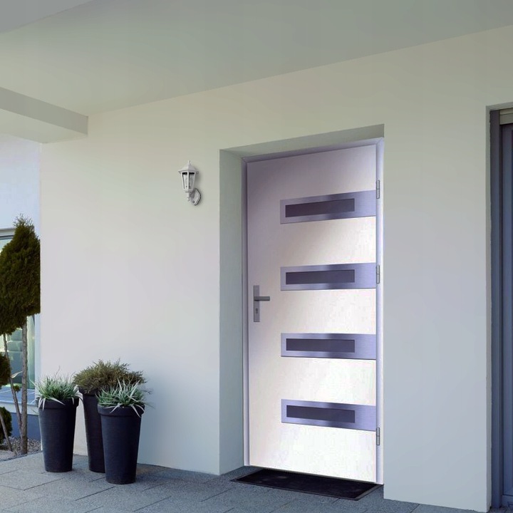 LAMPA OGRODOWA ZEWNĘTRZNA LATARNIA Z CZUJNIKIEM RUCHU I ZMIERZCHU E27