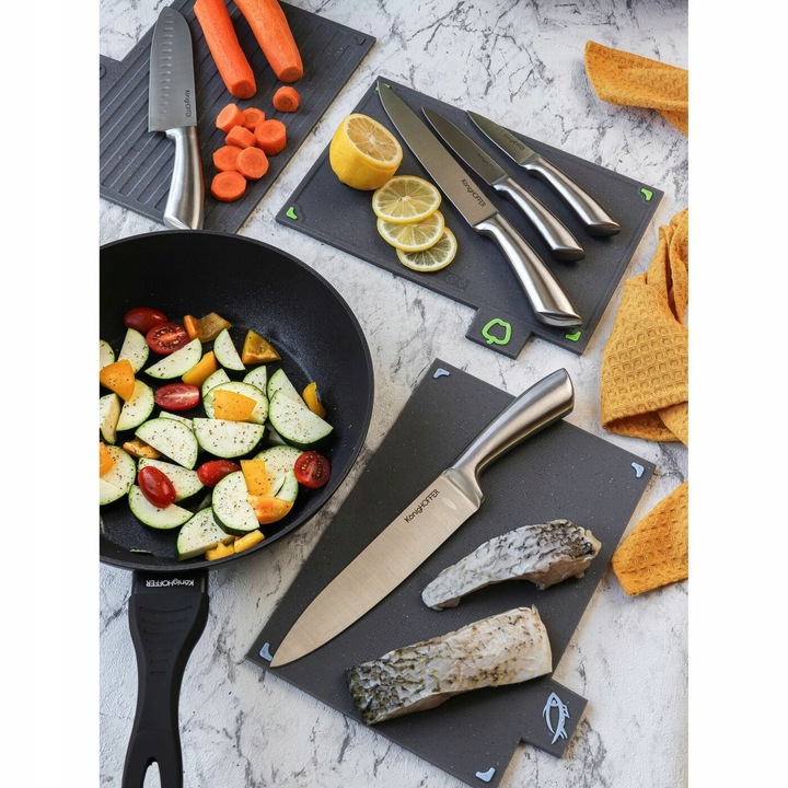 Zestaw 4 desek do krojenia i stojak Konighoffer