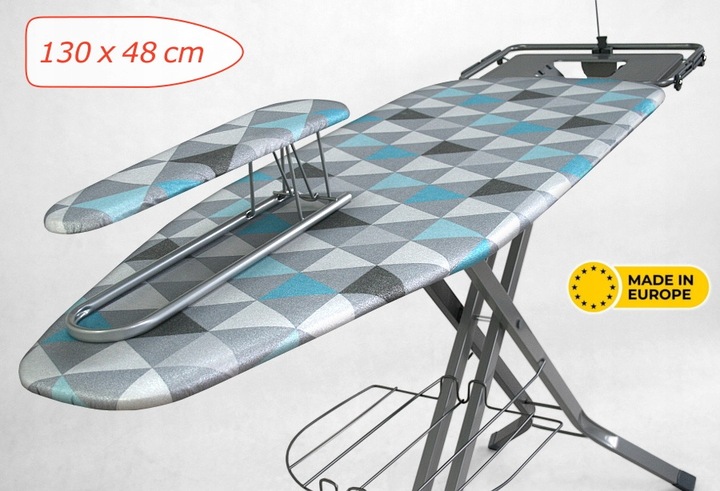 DESKA DO PRASOWANIA DUŻA 130x48 SKŁADANA DO GENERATORA PARY STACJI