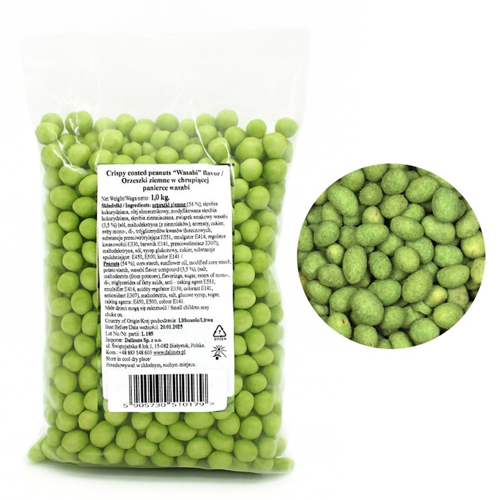 Orzeszki ziemne w panierce WASABI 1000 g Dalina W CIEŚCIE PYSZNE ŚWIEŻE
