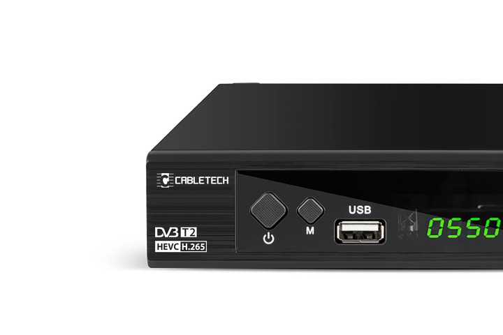 Tuner DVB-T2 DVB-C Hevc H.265 10bit dekoder tv naziemnej Cabletech