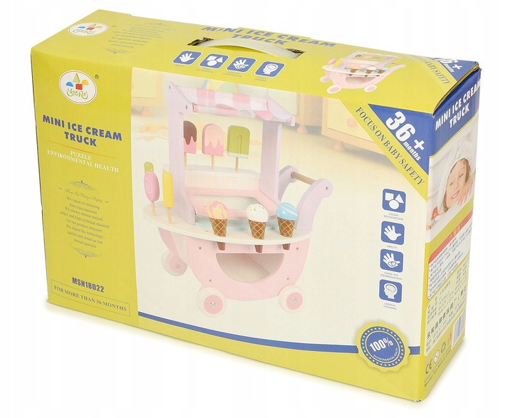 WÓZEK DREWNIANY Z LODAMI LODZIARNIA SKLEP