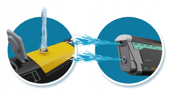 PISTOLET NA WODĘ KARABIN AUTOMAT Elektryczny miotacz wody AKUMULATOR USB