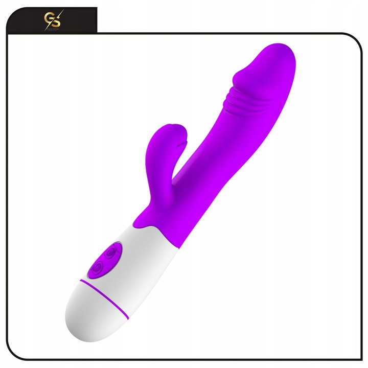 WIBRATOR DAMSKI DO ŁECHTACZKI DLA PAR KRÓLICZEK 30PROGRAMÓW + Żelowe