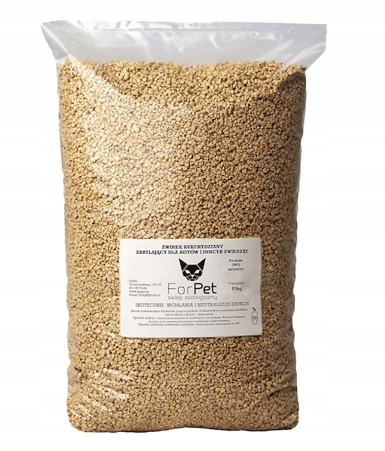 Żwirek dla kota ForPet kukurydziany 15kg