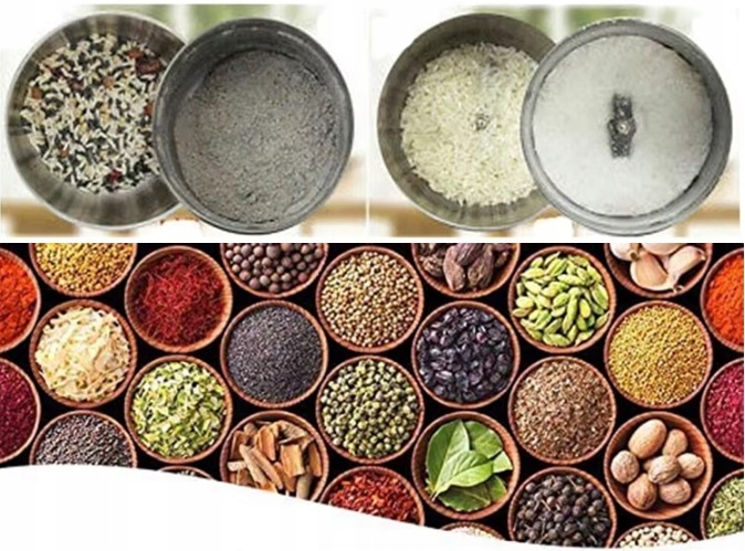 MŁYNEK DO KAWY MOCNY ELEKTRYCZNY DO MIELENIA PRZYPRAWY ORZECHY ZIARNA