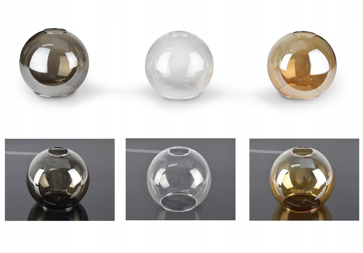 Szklana Lampa Ścienna Kinkiet LED KULA KULE