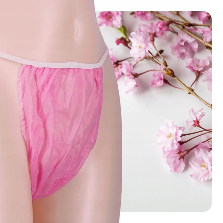 Stringi Majtki Jednorazowe kosmetyczne damskie do Masażu depilacji 100 szt