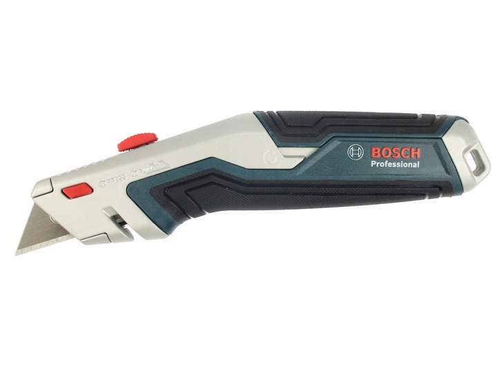Nóż chowany na ostrza trapezowe BOSCH + 3 ostrza