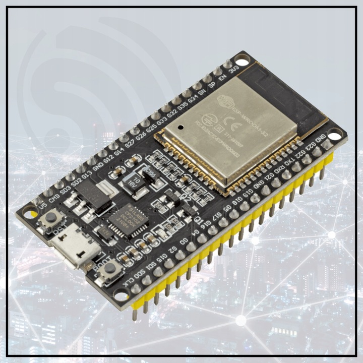 ESP-32S ESP-WROOM-32 ESP32 WiFi + Bluetooth NodeMCU 38-pin IoT DevKit