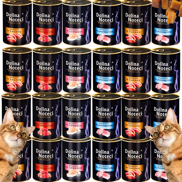 Dolina Noteci dla kota karma mokra puszka KOT mix 4 smaków bez zbóż