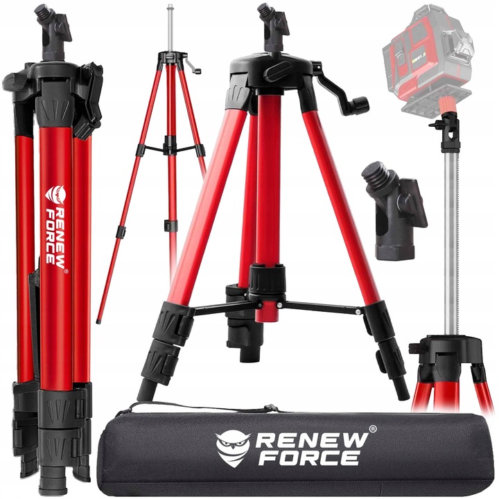 STATYW DO LASERA KRZYŻOWEGO POZIOMICY 157 cm 5/8" TRÓJNÓG TRIPOD