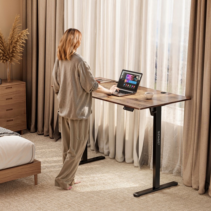 Biurko Elektryczne Regulowane 120x60cm Regulacja Wysokości 72-118cm