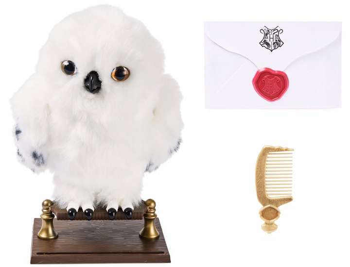 HARRY POTTER HEDWIGA SOWA Z LISTEM INTERAKTYWNA MASKOTKA WIZARDING WORLD