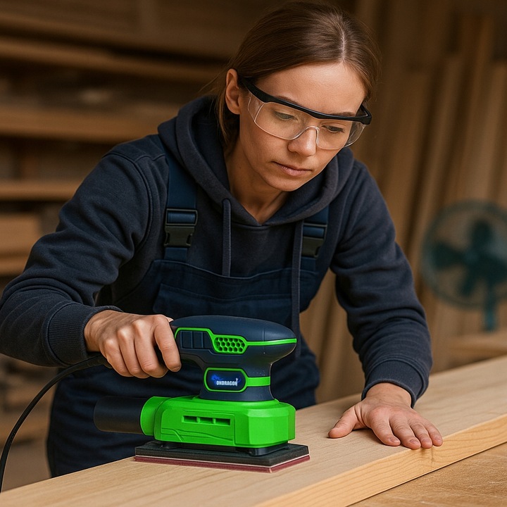 SZLIFIERKA OSCYLACYJNA ELEKTRYCZNA 650W DO GIPSU DREWNA MOCNA 12 000