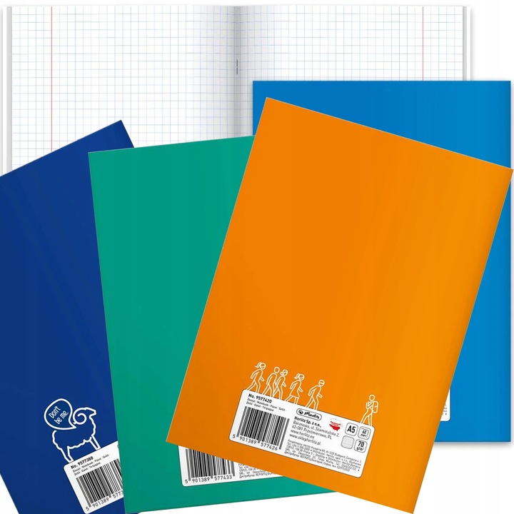 ZESTAW 10 ZESZYTÓW TEMATYCZNYCH PRZEDMIOTOWYCH ZE ŚCIĄGĄ 60k A5 HERLITZ