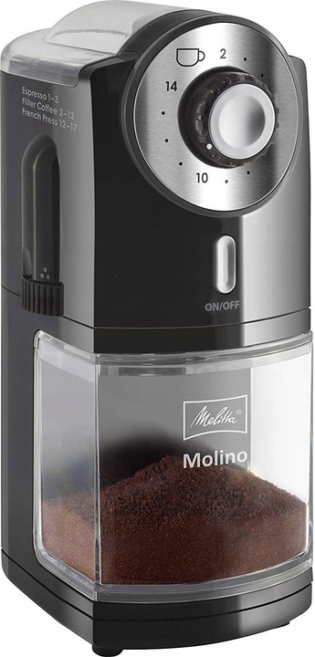 MŁYNEK ELEKTRYCZNY MELITTA Molino 1019-02 100W | CZARNY