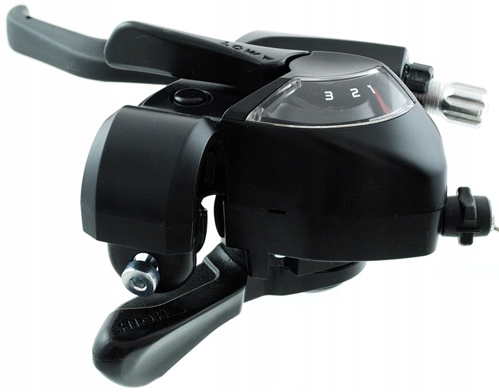 Klamkomanetka Lewa Przód Czarna Shimano ST-EF41 3 Rzędowa