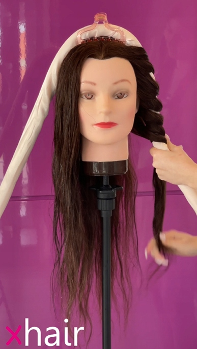 Wałek do kręcenia włosów Opaska do loków Lokówka na noc SATYNOWY PAPILOTY