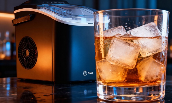 KOSTKARKA DO LODU ISAJ IC1 DOMOWA MASZYNA DO KOSTEK EKSPRESOWY LÓD