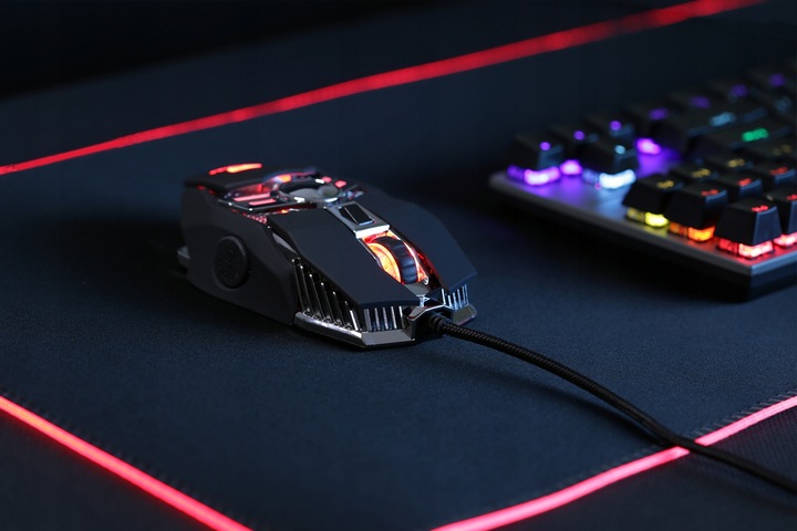 MYSZKA GAMINGOWA MYSZ DLA GRACZY LED RGB 6400DPI
