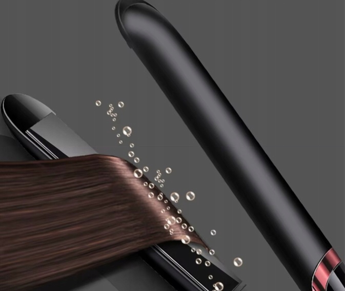 PROSTOWNICA DO WŁOSÓW JONIZACJA CERAMICZNA KRĘCI WŁOSY 2w1