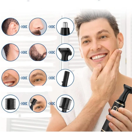 TRYMER GOLARKA DO NOSA USZU BRODY WŁOSÓW ZAROSTU 3w1 MOCNY USB PODSTAWKA