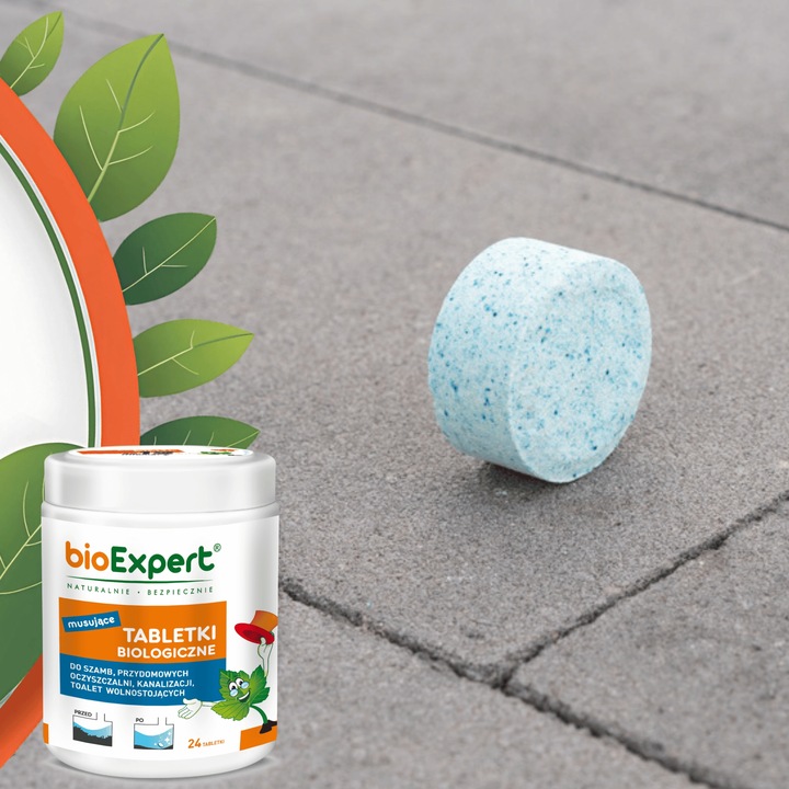 Bakterie do szamba Tabletki biologiczne na 2 LATA 24 szt BIOEXPERT