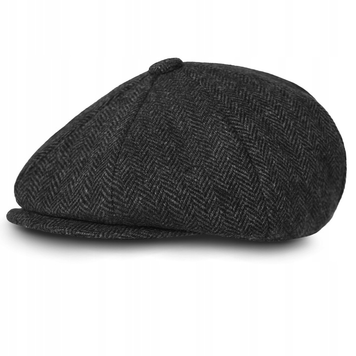 Kaszkiet męski OCIEPLANY Czapka Old School 50% WEŁNY Pako Jeans Retro