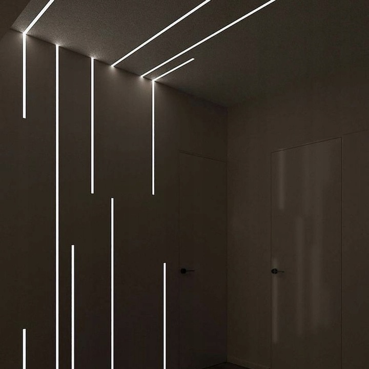 Profil LED aluminiowy do płyt GK gipsowych wpuszczany 2m regips