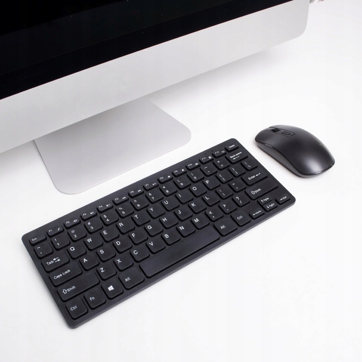 KLAWIATURA + MYSZ MYSZKA BEZPRZEWODOWA SLIM CICHA ZESTAW DO KOMPUTERA
