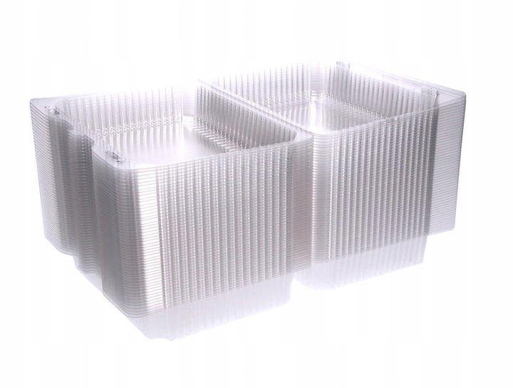 50x Pudełka cukiernicze 1,75 L pojemniki plastikowe na Ciasto Tort