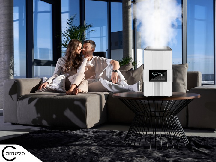 Nawilżacz powietrza AUTOMATYCZNY AROMATERAPIA 5w1 LCD +3 OLEJKI FILTR PILOT