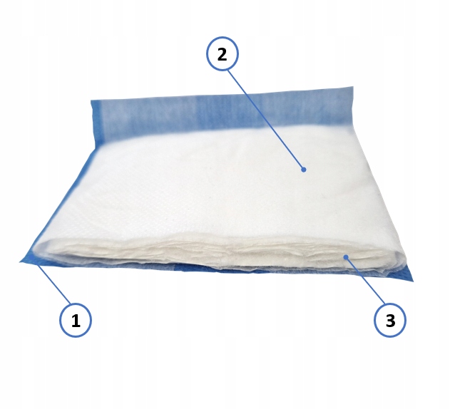 KOMPRESY OPATRUNKI WYSOKOCHŁONNE NIEJAŁOWE 10X20cm OPATRYWANIE RAN