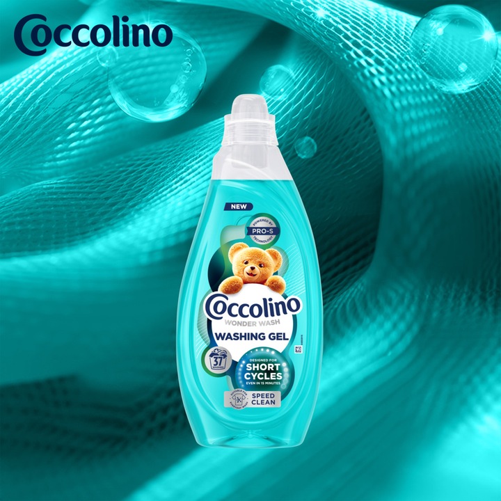 Coccolino Wonder Wash Żel do prania Krótki cykl 37 prań 1480ml