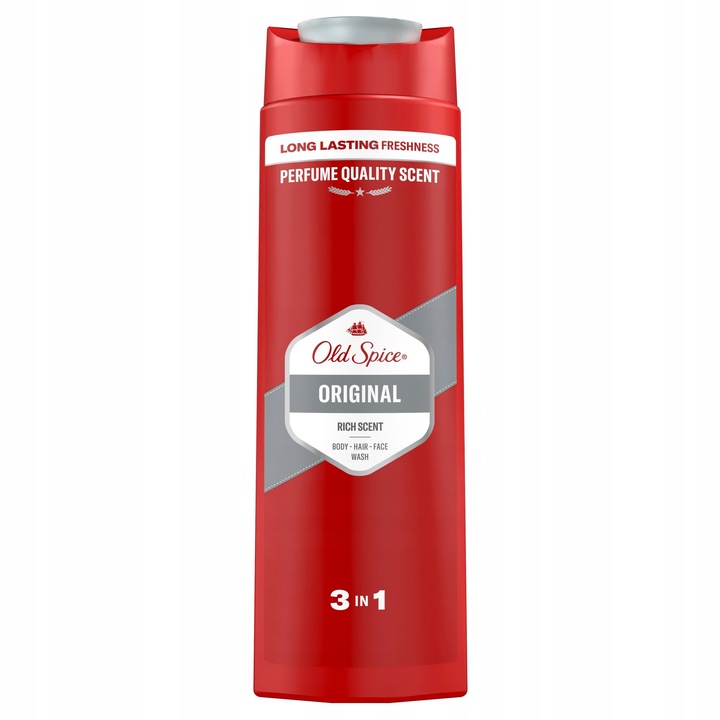 Old Spice Original Żel męski pod prysznic i szampon 3w1, 6 x 400ml