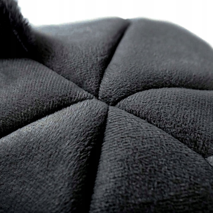 Domek dla kota, budka, legowisko pluszowe z uszkami czarne