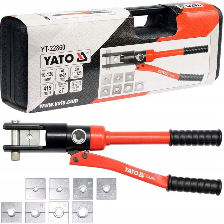 YATO Praska Zaciskarka końcówek kabli lin 10-120mm